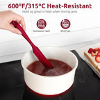 U-Taste Skinny Silicone Jar Spatula: 600ºF Heat-Resistant Food-Grade 10in Long - Image 5