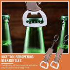 Ziliny 24 Pcs Bottle Opener Keychain Bulk Wine Bottle Beer Opener Keychain - Image 5