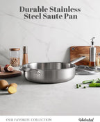 Stainless Steel Cookware Set, PFOA&PTFE Free, Dishwasher&Oven Safe, Kitchen - Image 9