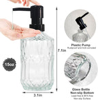 Clear Glass Soap Dispenser - Image 2
