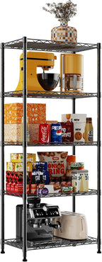 REGILLER 5-Wire Shelving Metal Storage Rack Adjustable Shelves, Standing - Image 8
