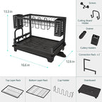 B-Land Dish Drying Rack: 2 Tier Dish Racks - Image 4