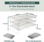 Ultra Cuisine Heavy Duty 3 Tiers Stackable - Image 2