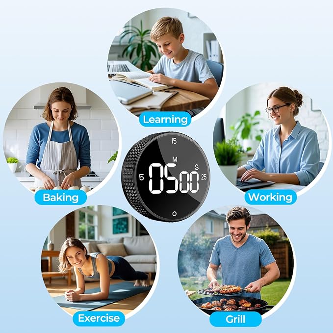 USB Rechargeable Magnetic Kitchen Timer - Image 8