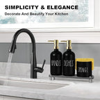 Kitchen Soap Dispenser Set, 16.9 fl oz Hand and Dish Soap Dispensers - Image 6