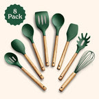 Country Kitchen Non Stick Silicone Utensil Set - Image 2