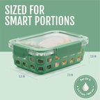 Ello Duraglass 3.4 Cup Meal Prep Sets 10Pc, 5 Pack Set- Glass Food Storage - Image 4