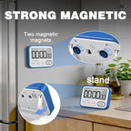 Digital Kitchen Timer Magnetic Loud Alarm, Large LCD Screen Silent/Beeping - Image 4
