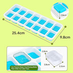 Ice Cube Trays 4 Pack, Airabc Silicone - Image 5