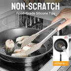 HOTEC Premium Stainless Steel Locking Kitchen Tongs - Image 4
