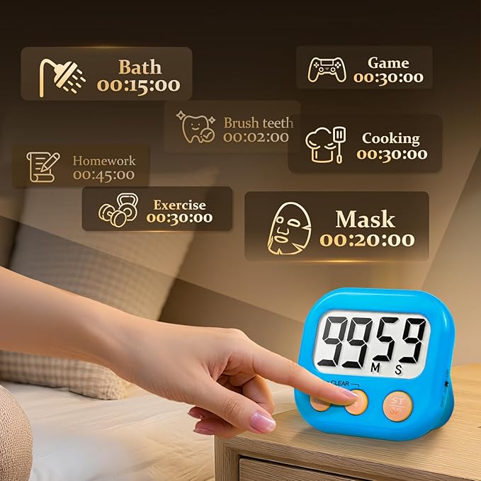 24 Pack Digital Kitchen Timer Small Classroom Timers - Image 2