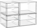 YFXCVSL Clear Stackable Storage Drawers, Acrylic Makeup Organizer by YFXCVSL