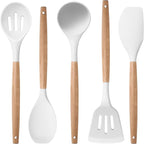 Herogo 5-Piece Cooking Utensils Set, Silicone Kitchen Utensils Set by Herogo