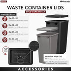 Rev-A-Shelf 35 qt. Silver Polymer Replacement Waste Container Pullouts - Image 6