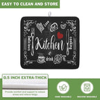 Dish Drying Mats for Kitchen Counter 16 x 18 Inch, Kitchen Drying Mat - Image 5