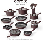 CAROTE 31PCS Pots and Pans Set, Nonstick Cookware Set Kitchen Non Stick - Image 2