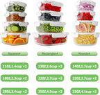 HOMBERKING 24pc Glass Food Storage Containers - Image 3