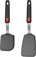 2 Pack Silicone Spatula Turner, 600°F Heat Resistant Kitchen Spatula Set by BodiCal