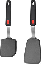 2 Pack Silicone Spatula Turner, 600°F Heat Resistant Kitchen Spatula Set by BodiCal