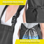 ROTANET Extra Large Apron for Men Adjustable Bib Aprons - Image 5