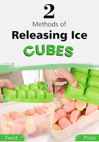 DOQAUS Ice Cube Tray with Lid and Bin - Image 2