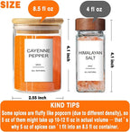 GPOVVIMX 12 Pcs Glass Spice Jars - Image 2