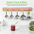 Bopei Measuring Cups and Spoons Set Stainless Steel 10 Piece - Image 5