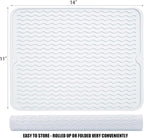 Large 14" x 11" Silicone Dish Drying Mat - Image 4