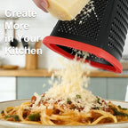 Ourokhome Cheese Grater with Handle, Stainless Steel Box Grater, 4 Side Kitchen - Image 7