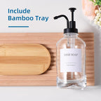 Glass Soap Dispenser with Pump, Dish and Hand Soap Dispenser - Image 4