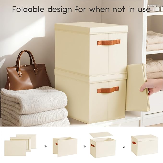 Homsorout Storage Bins with Lids - Image 5