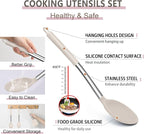 E-far Silicone Cooking Utensils Set, Heat Resistant Kitchen Spatulas Turner - Image 3