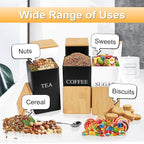 3 Pcs Tea Coffee Sugar Canisters, Food Storage - Image 6