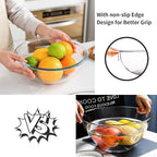 Luvan Glass Mixing Bowl with Airtight Lids, 8-piece Kitchen Salad Bowls Clear - Image 5