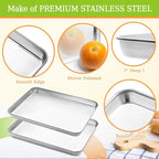 CEKEE Stainless Steel Cookie Sheets - Image 5