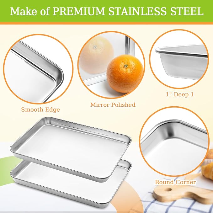 CEKEE Stainless Steel Cookie Sheets - Image 5