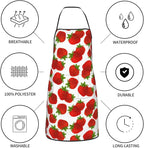 Cute Strawberry Oven Mitts Strawberries Pot Holders Cooking Apron Set of 5 - Image 5