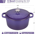 VORRINGARD Enameled Cast Iron Dutch Oven Pot - Image 2