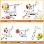 Apple Peeler Corer, 5 In 1 Apple Peeler Slicer Corer - Image 4