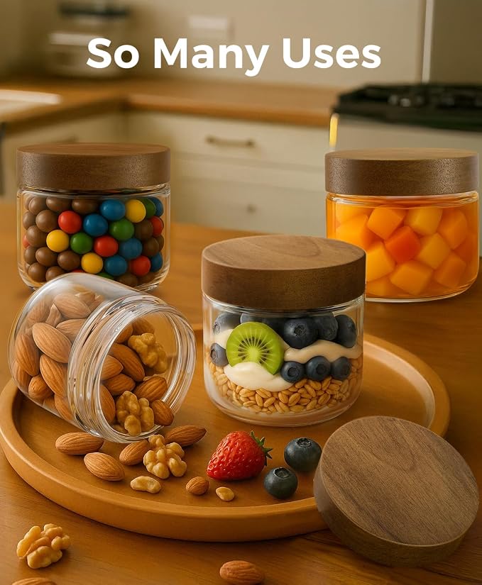 10oz 4 Pack Overnight Oats Containers - Image 5