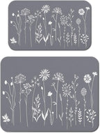Dish Drying Mat for Kitchen Counter 2 Pack by Unknown