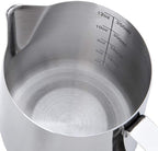 Milk Frothing Pitcher Cup, 12oz/350ML Milk Frother Cup Stainless Steel Steaming - Image 7