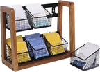 HTB 2 Tier Tea Organizer for Tea Bags, Tea Bag Holder by HTB