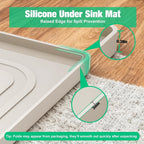 Aisslro Under Sink Mat 22" X 19", Waterproof Silicone Cabinet Organizer - Image 5