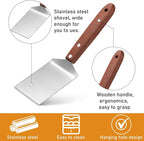 Newtay 2 Pieces Small Brownie Cookie Spatula Metal Stainless Steel Spatula - Image 4