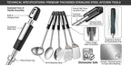 Stainless Steel Cooking Spoons Set, Large Serving Spoons Stainless Steel - Image 8