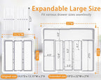 Homecor Kitchen Drawer Organizer Large Expandable Silverware Organizer - Image 2