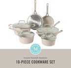 Martha Stewart Heathland Premium Nonstick PFA Free Ceramic Interior 10-Piece - Image 2