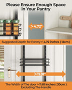 6-Tier Over the Door Pantry Organizer, Cabinet Door Organizer, Kitchen Pantry - Image 2