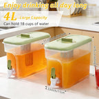 2 Pack Drink Dispenser for Fridge 1 Gallon Water Dispenser for Party Upgraded - Image 2
